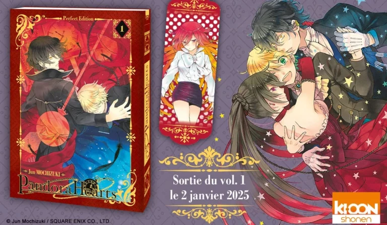 infographie de l'annonce de la perfect edition de pandora hearts