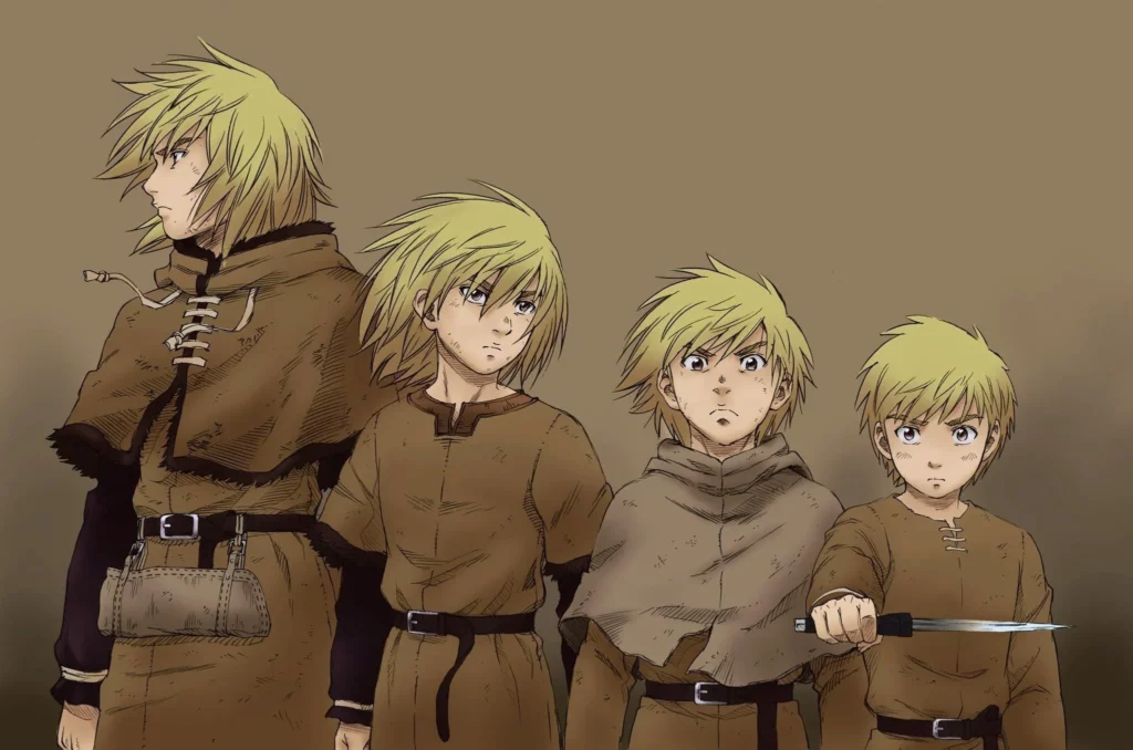 Thorfinn le protagoniste de Vinland Saga évolue avec le temps, physiquement et mentalement.