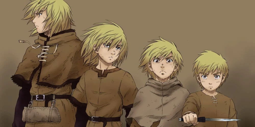 Thorfinn le protagoniste de Vinland Saga évolue avec le temps, physiquement et mentalement.